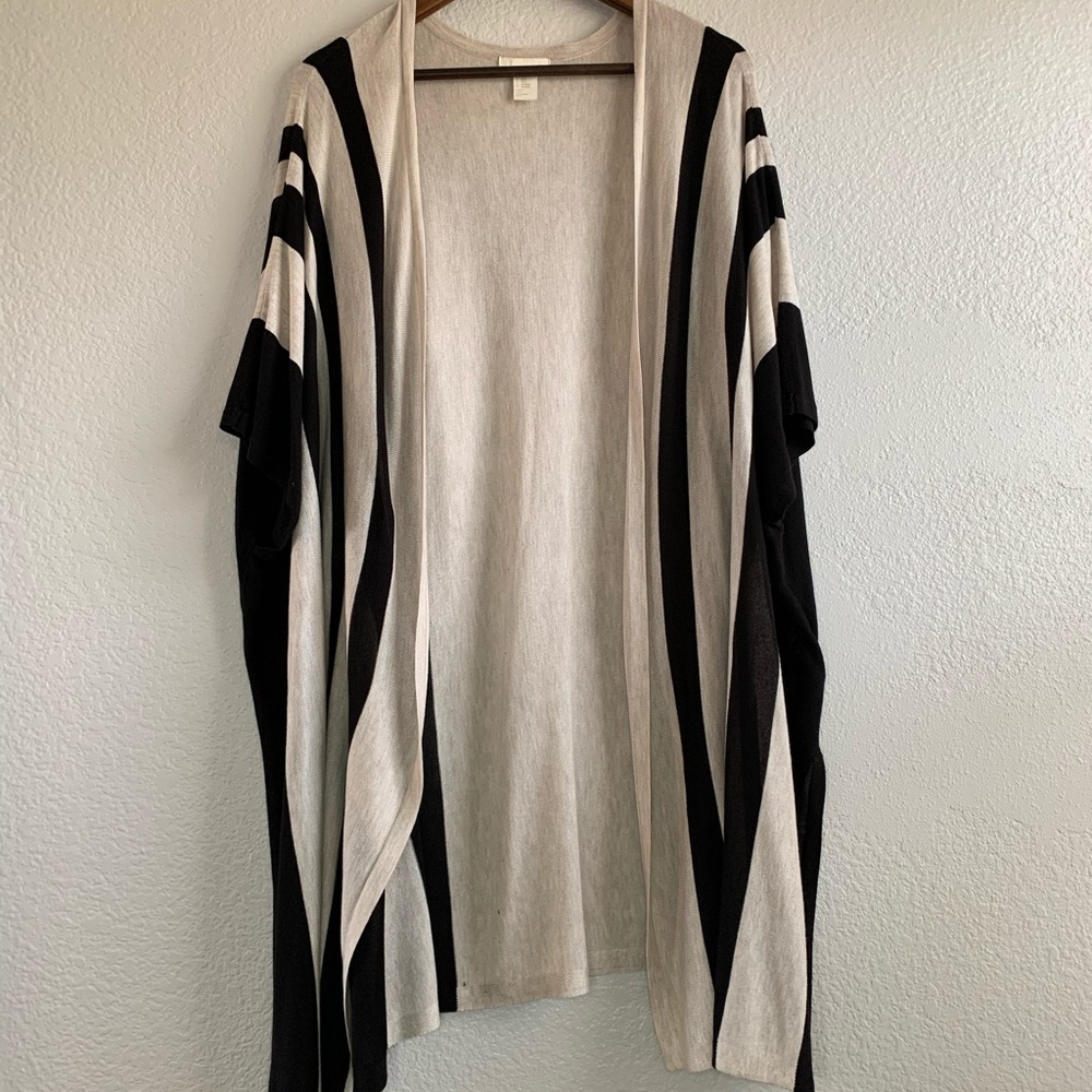 H&M Black and Tan Poncho